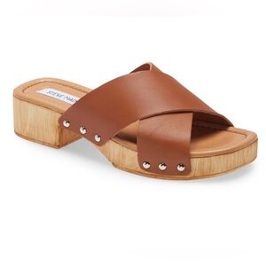 Steve Madden Women's Bryna wood clog Sandal